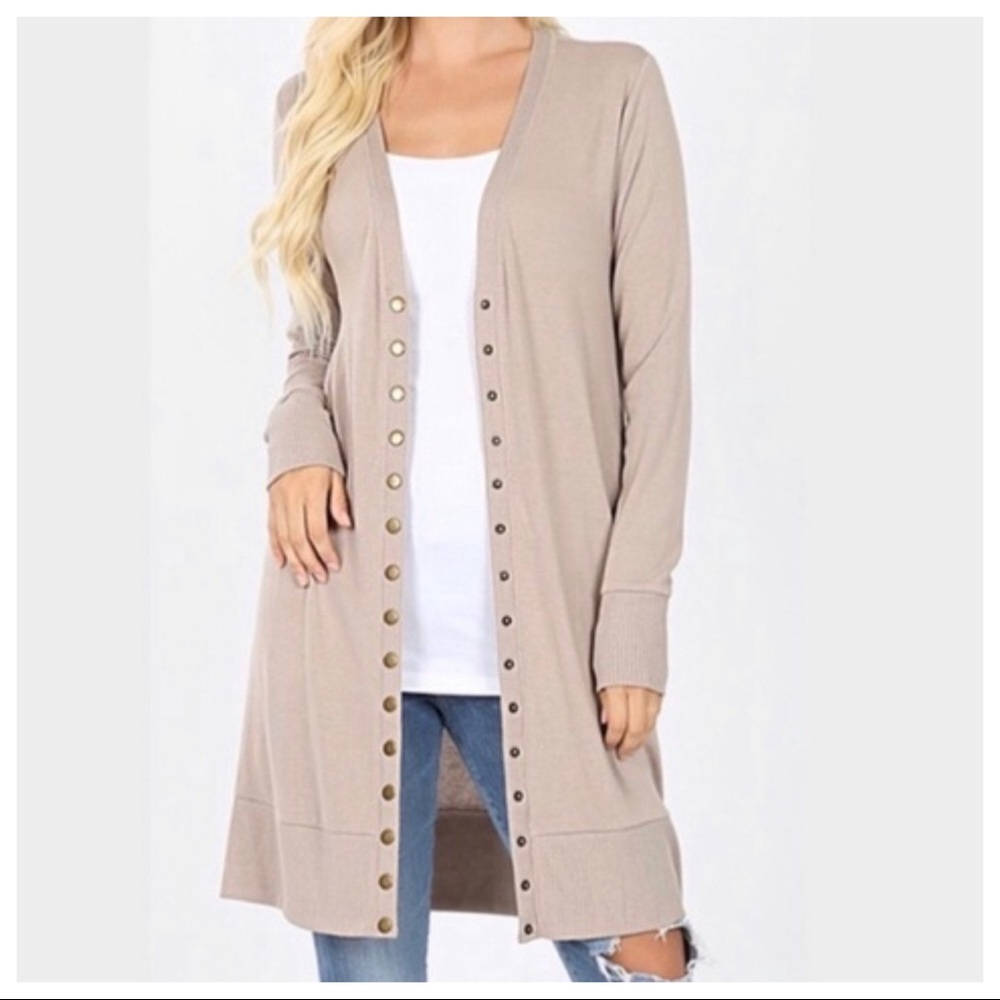 LongLine Length Best Selling Sweater Cardigan - Picture 2 of 2